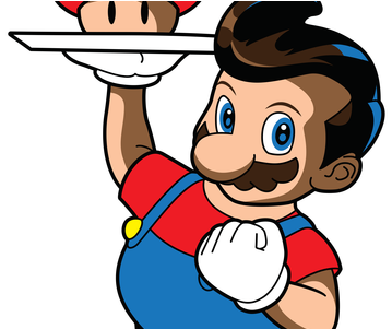 Big Mario Tee Design By Brinkerhoff - Design (600x300), Png Download