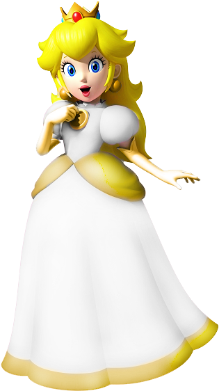 Mario Bross - Peach Mario (536x573), Png Download