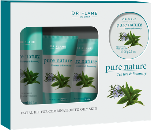 Oriflame Tea Tree Facial Kit (534x534), Png Download