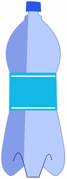 Bottle Clipart Transparent - Water Clip Art No Background (226x600), Png Download