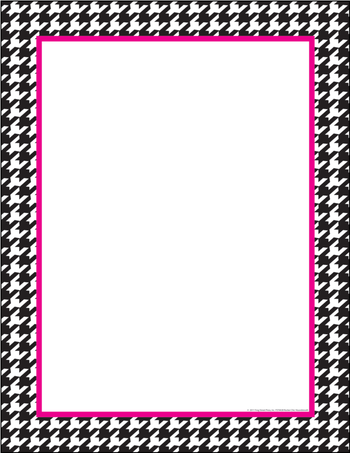 Tcr74428 Rocker Chic Houndstooth Computer Paper Image - Teacher Created Resources Rocker Chic Houndstooth Computer (900x900), Png Download