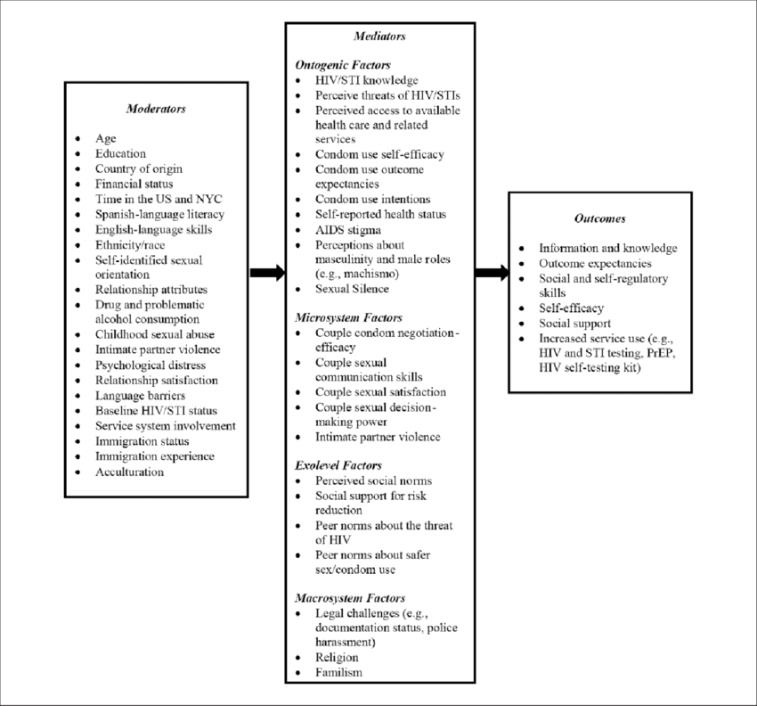 Latinos En Pareja-adapted Conceptual Model - Sexually Transmitted Infection (850x792), Png Download