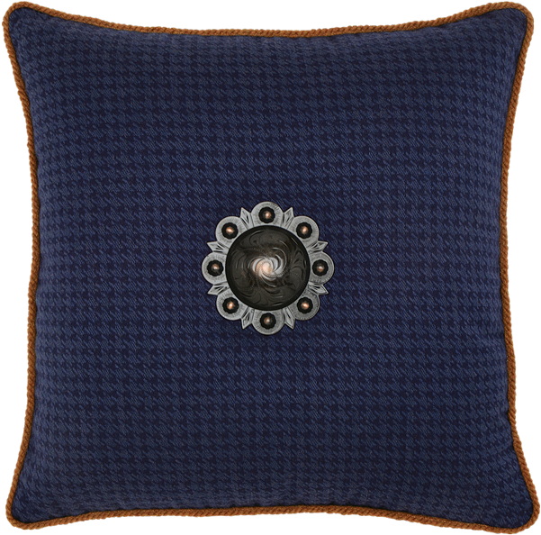 Elaine Smith Houndstooth Midnight Toss Pillow - Elaine Smith Pillows Houndstooth Midnight - 20 Inch. (800x800), Png Download