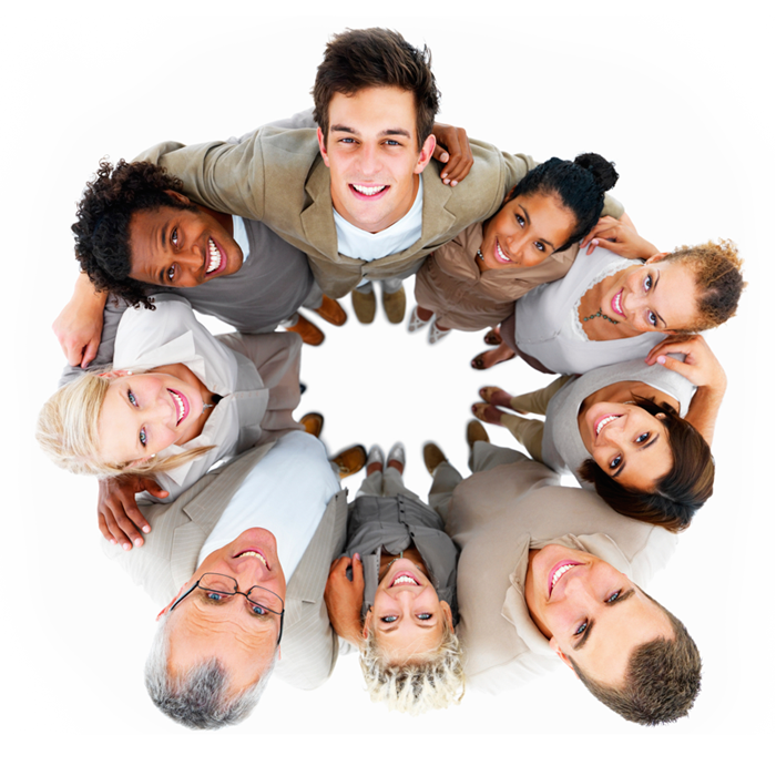 La Manera Confiable De Encontrar Amigos O Pareja - Group Of People Hugging (700x700), Png Download