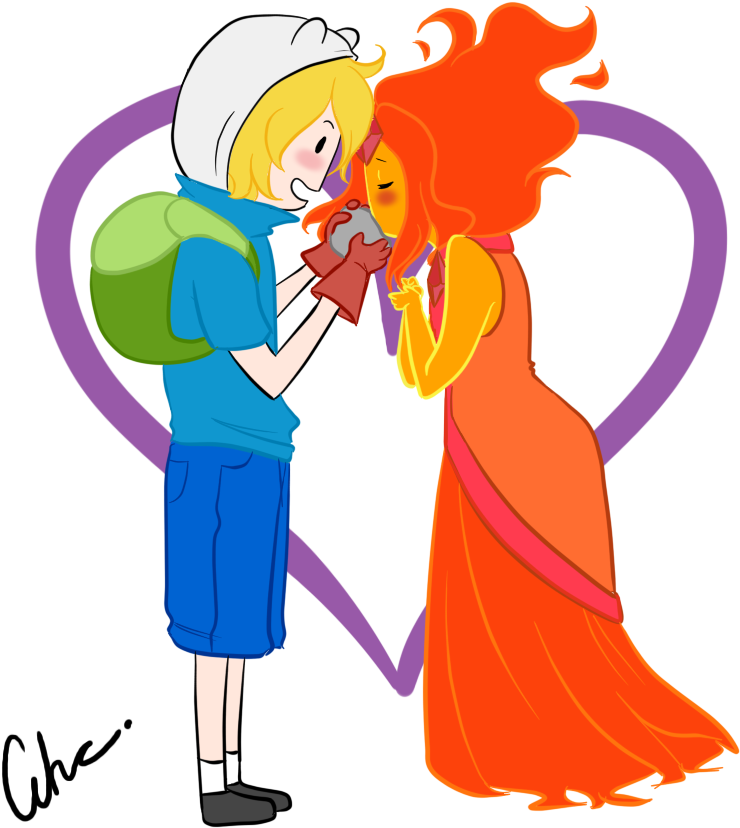 #2 Finn Y Princesa Flama - Hora De Aventura Finn (850x850), Png Download