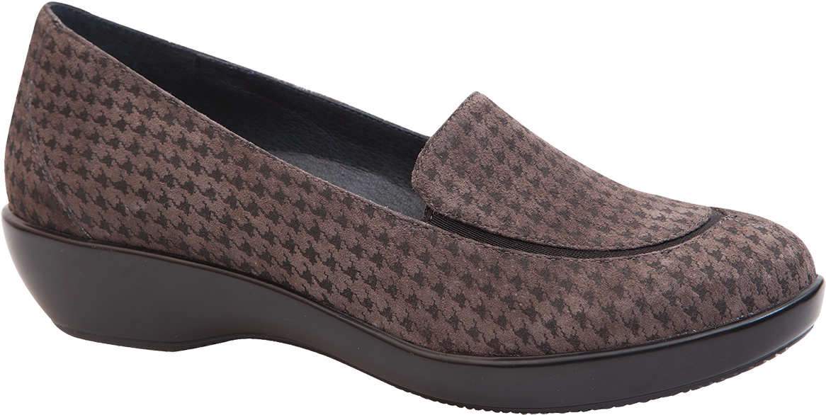 Dansko Debra Grey Houndstooth Suede (1200x647), Png Download