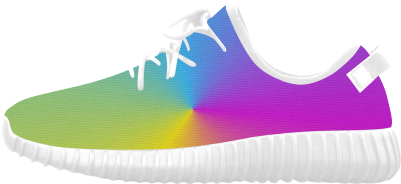 Pastel Rainbow Sunburst Grus Women's Breathable Woven - Sneakers (500x500), Png Download