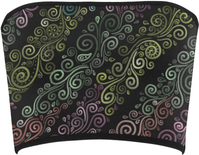 Psychedelic Pastel Rainbow Bandeau Top - Interestprint Designed Laptop Shoulder Bag Psychedelic (500x500), Png Download