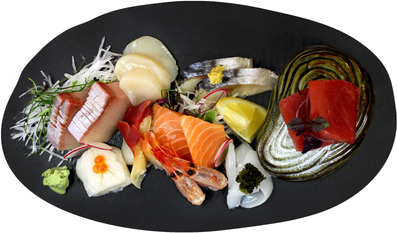 Sashimi Assortments - Sashimi (800x533), Png Download