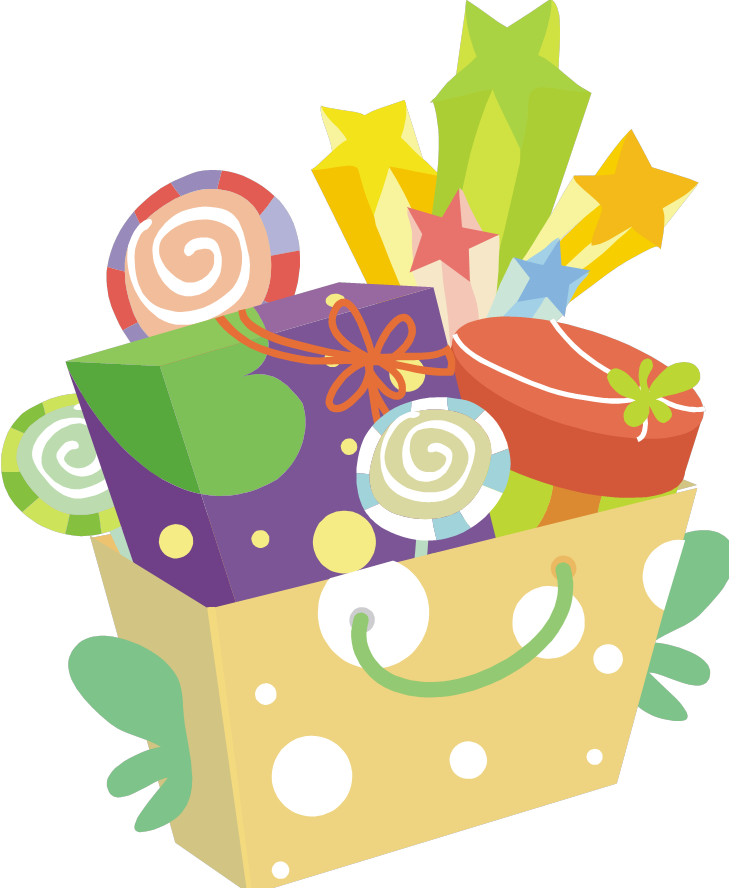 Gift Basket Clipart - Raffle Basket Clip Art (729x888), Png Download