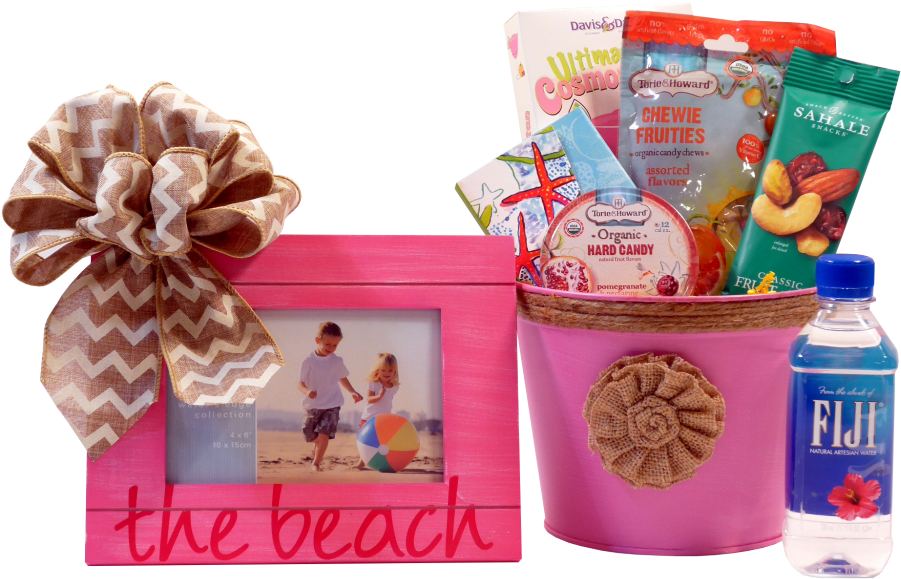 Summer Days Summer Gift Basket (934x757), Png Download