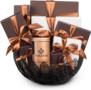 Gift Baskets - Fran's Chocolates (520x350), Png Download