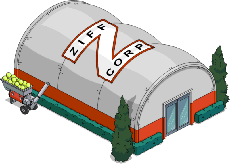 Indoor Tennis Courts - Simpsons Artie Ziff Family (800x572), Png Download