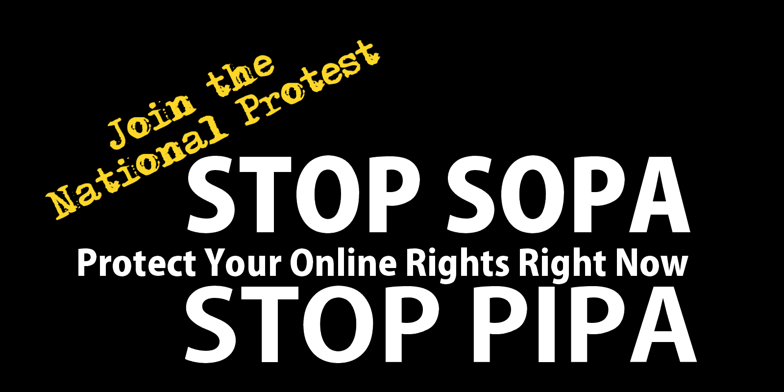 Sopa And Pipa Is Not An Act On Broadway - Stop Sopa And Pipa (1600x800), Png Download