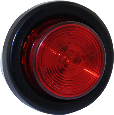 Buyers 5622101 Bp Light 2in Round Marker 1 Led Red - Light (640x480), Png Download