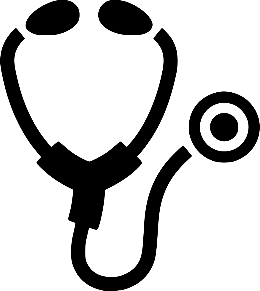 Stethoscope Free Icon (876x980), Png Download