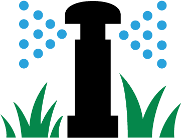 Home Lawn Care And Sprinkler Learning Center - Water The Grass Icon (400x400), Png Download