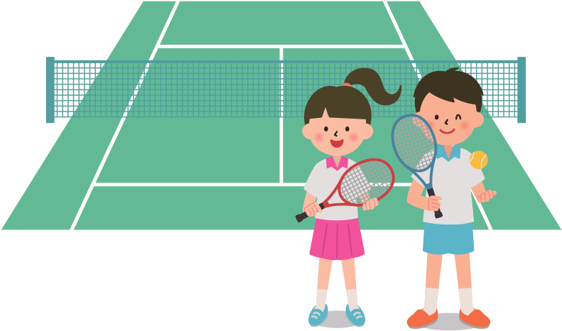 Medium Image - Tennis Clipart (800x475), Png Download