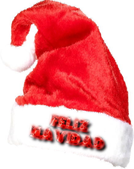 Gorros Navideños Con Inscripción Feliz Navidad - Celebrities In Santa Hats (437x550), Png Download