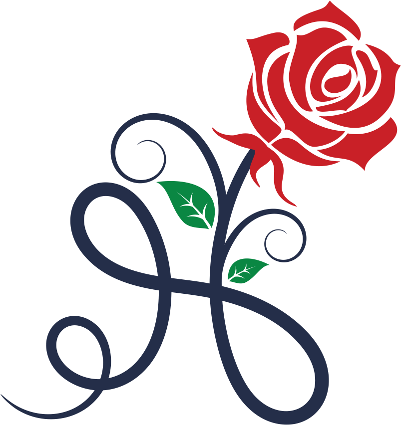 Rose Flower Border Clipart Black And White (848x895), Png Download