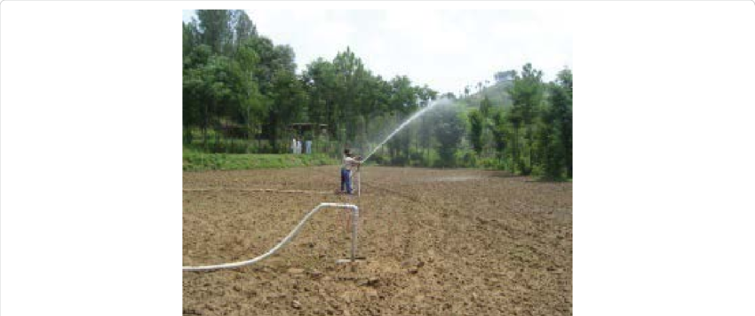 Semi-portable Rain Gun Sprinkler - Science (850x356), Png Download