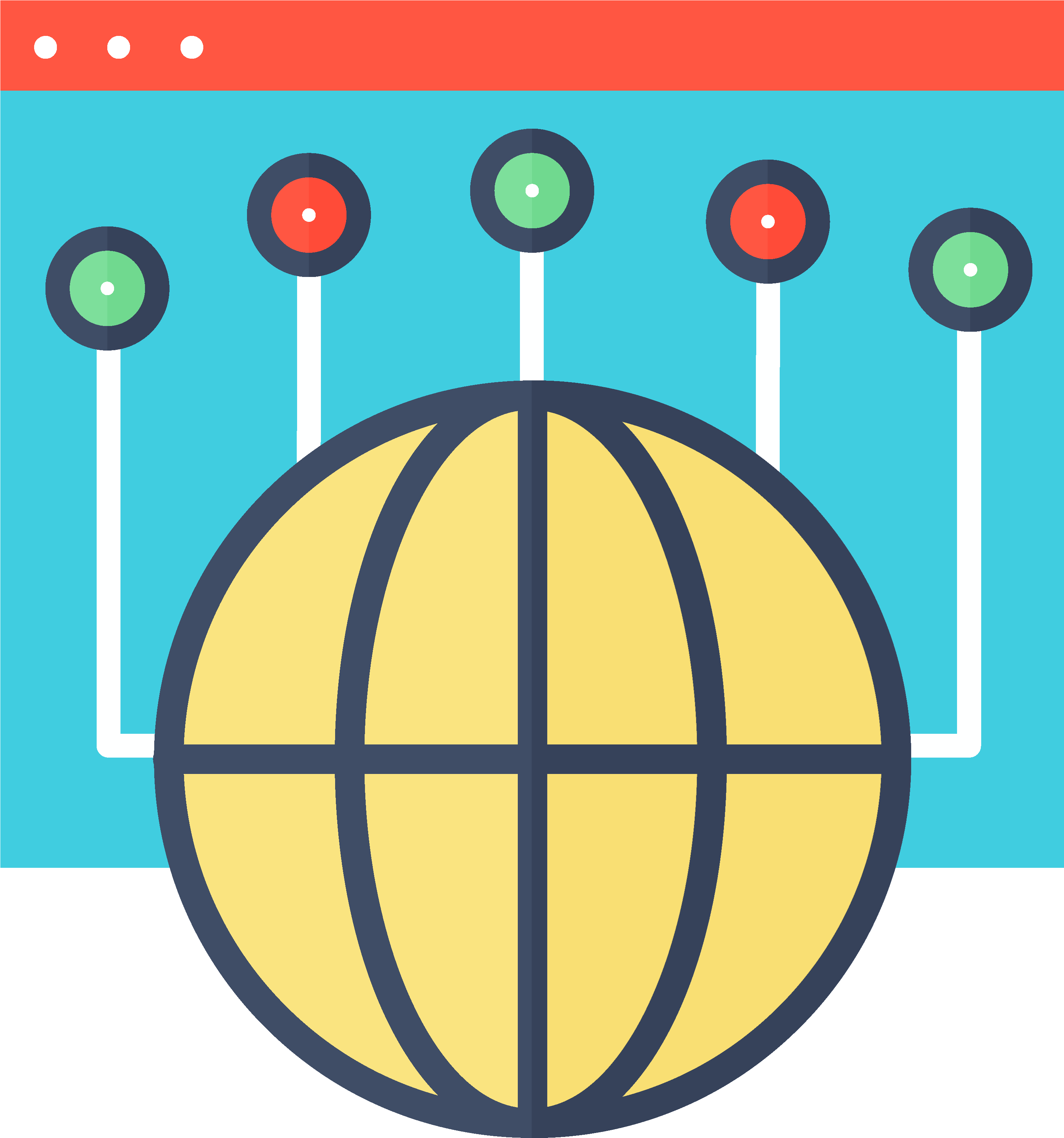 Cyber Solutions - World Icon Png (3334x3334), Png Download