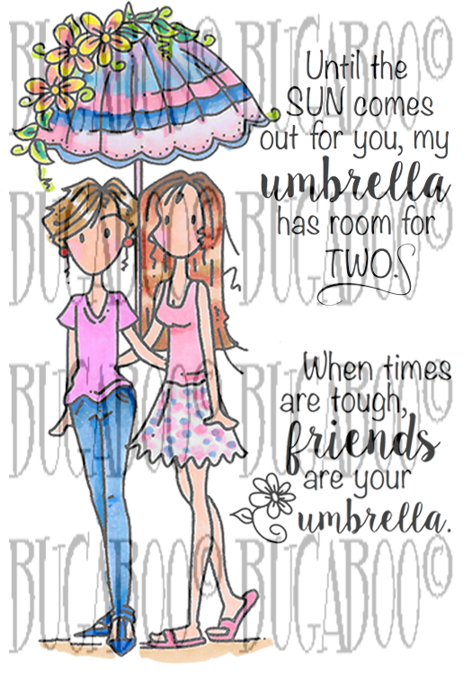 Download Umbrella Friends Rubber Stamp Set 00 851p5 Cartoon Full Size Png Image Pngkit