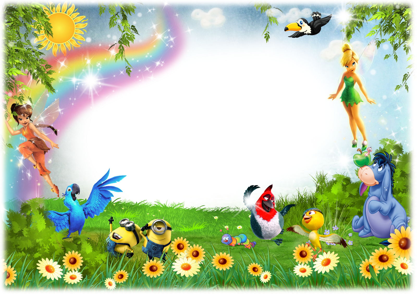 Download Gratuito Quadros De Fotos Para Crianças Png - Fry Arten Custom Design Disney Winnie The Pooh Eeyore (1600x1131), Png Download