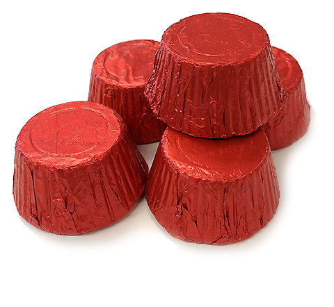 Palmer Red Foiled Mini Caramel Cups - Gelatin Dessert (500x500), Png Download