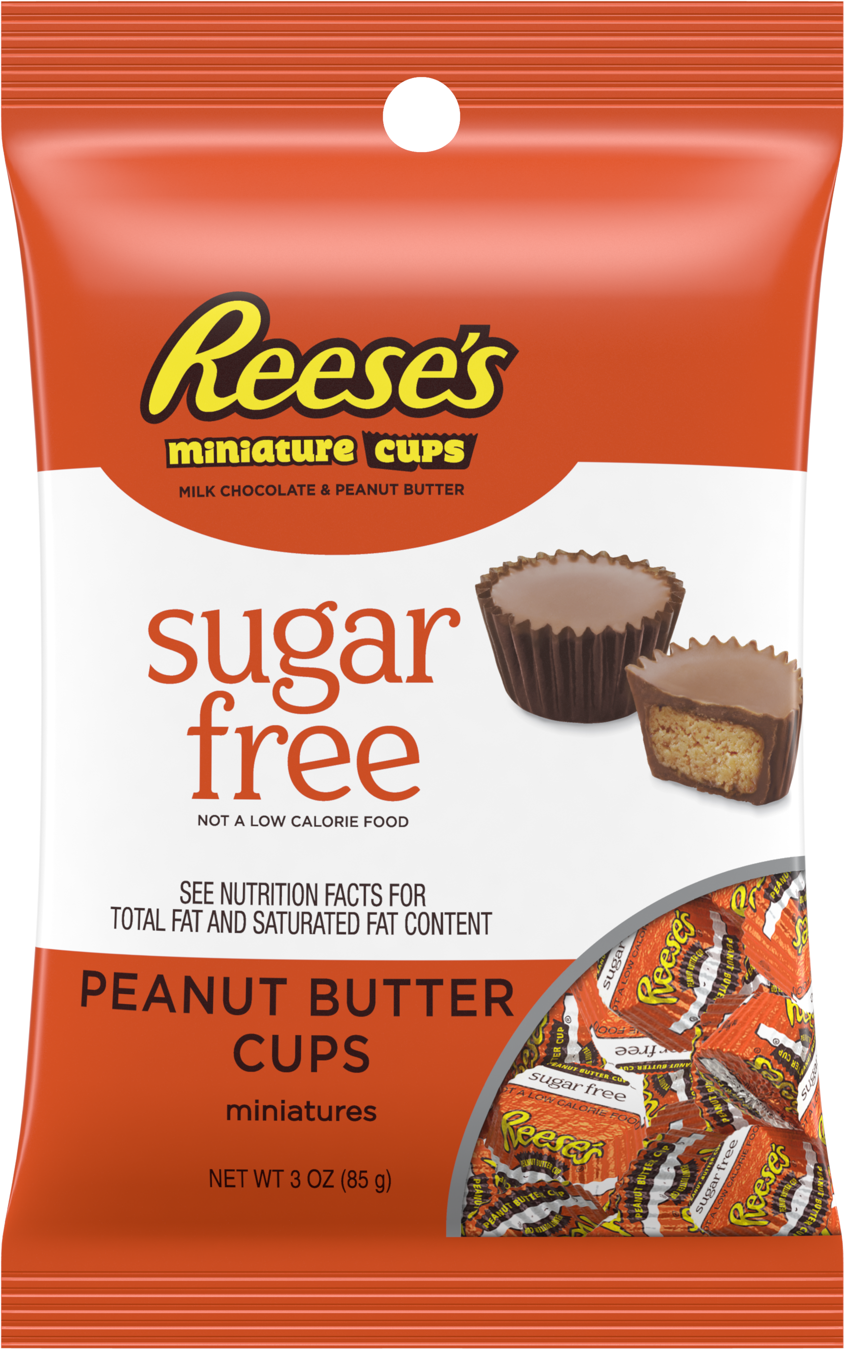 Reese's, Sugar Free Peanut Butter Cups Chocolate Candy - Reese's Sugar Free Peanut Butter Cups (3000x3000), Png Download