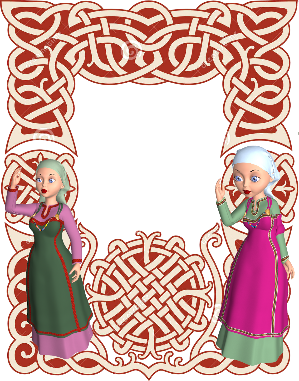 Clique Na Imagem Para Fazer O Download - Nordic Pattern (1257x1600), Png Download