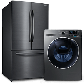 Línea Blanca - Lavasecadora Samsung 11 Kg Gris Acero Wd11k6410ox/ax (440x335), Png Download