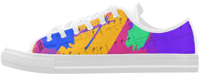 Groovy Paint Brush Strokes With Music Notes Aquila - Skate Shoe (500x500), Png Download