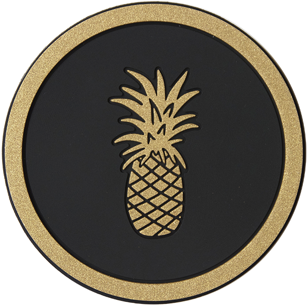 Pineapple Coaster - Pineapple (600x597), Png Download