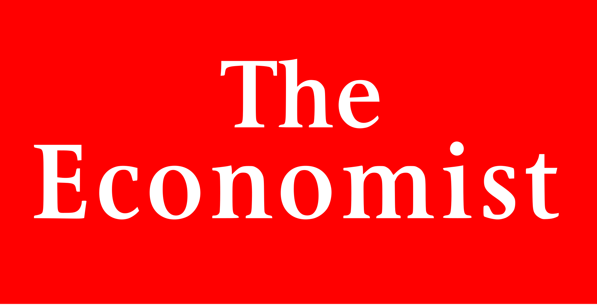 1 - Economist Logo (2000x1024), Png Download