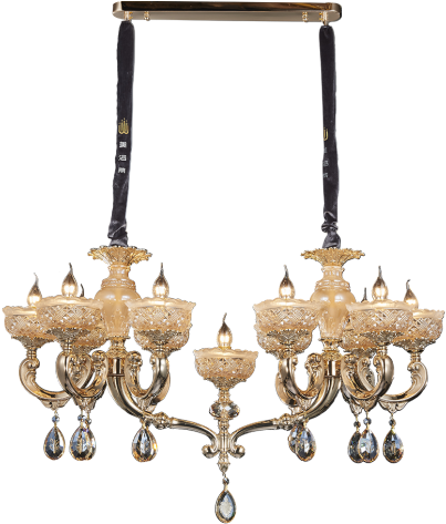 Gold Diamond D11 - Chandelier (1150x500), Png Download
