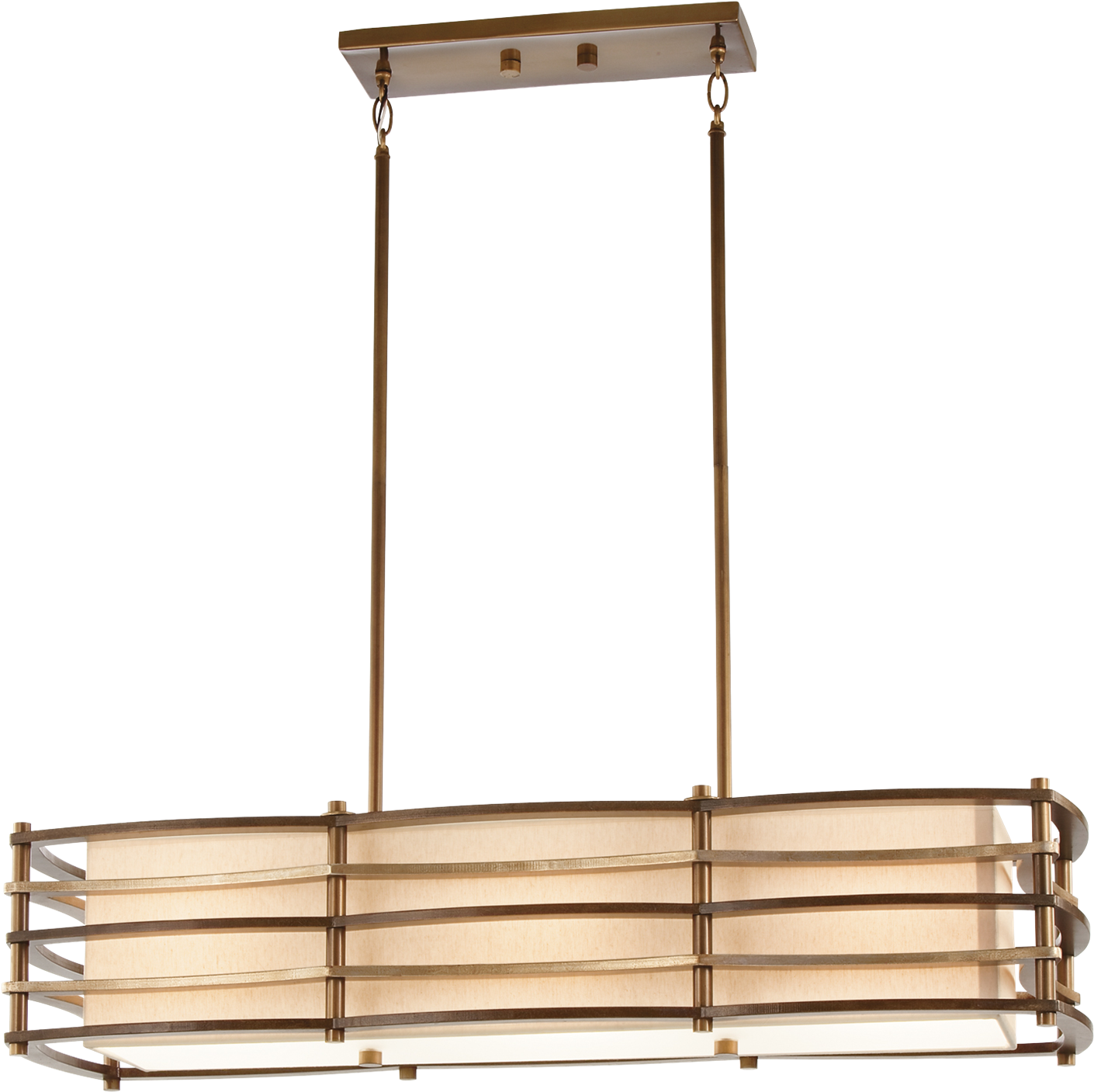 Chandelier, Excellent Linear Chandelier Brushed Nickel - Kichler Moxie (1876x1472), Png Download