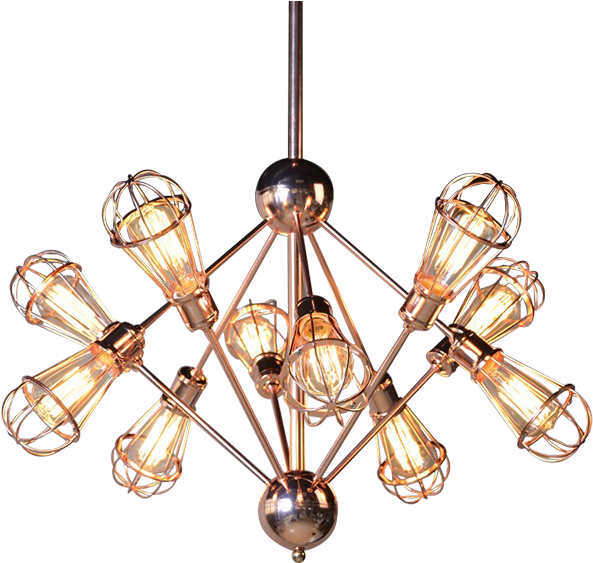 Claircopper Chandelier Toronto - Meubles House Claire 10-light Sputnik Chandelier Finish: (600x600), Png Download