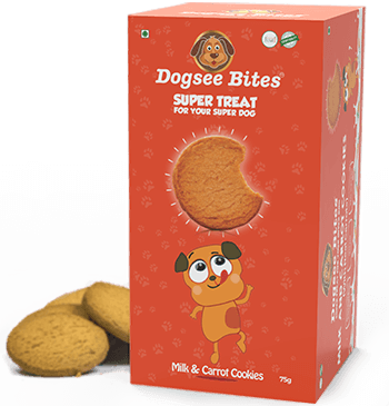 Milk Carrot Dog Cookies - Dogsee Bites Healthy Cookies For Dogs; Milk (350x365), Png Download
