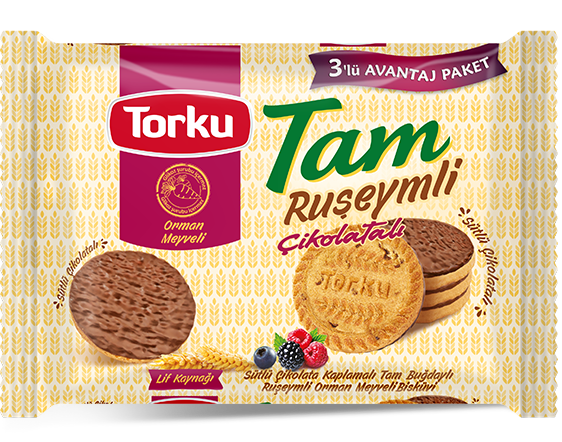 Tam Ruşeymli Milk Chocolate Coated Biscuit With Whole - Torku (562x442), Png Download