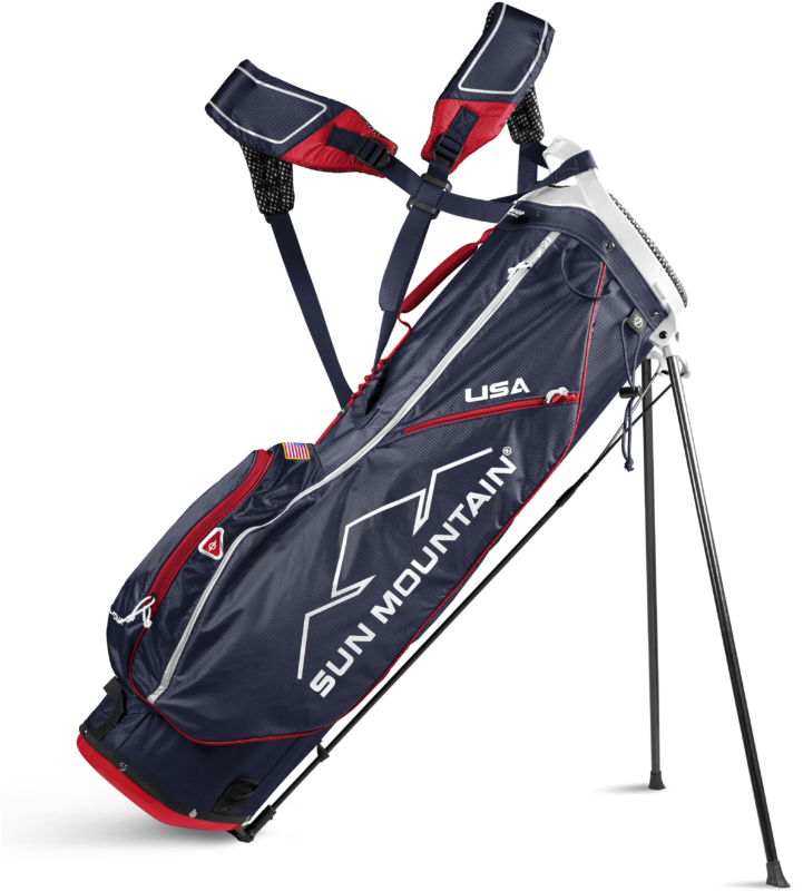 Sun Mountain 2.5+ Stand Bag 2018 - White/grey/red (750x1132), Png Download