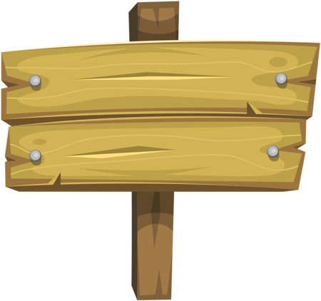 Old Wood Sign Png - Clip Art (500x438), Png Download