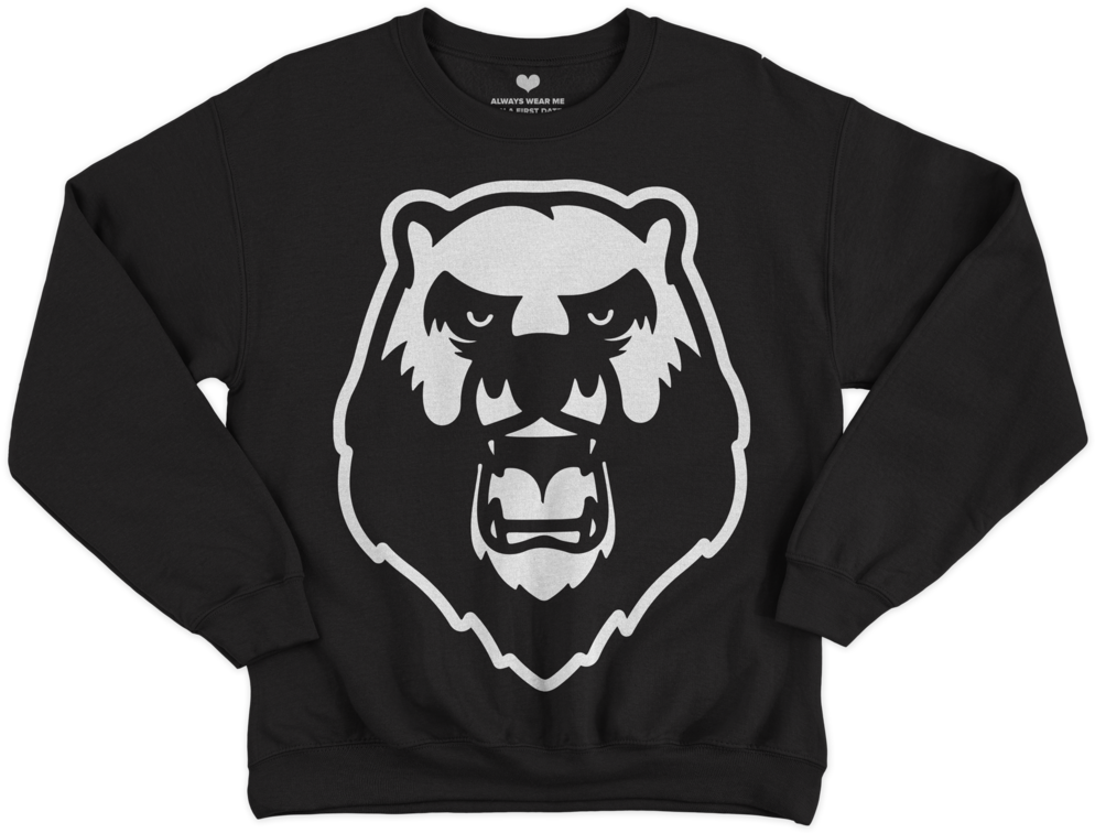 Angry Bear Sweater - Sweatshirt (1024x1024), Png Download
