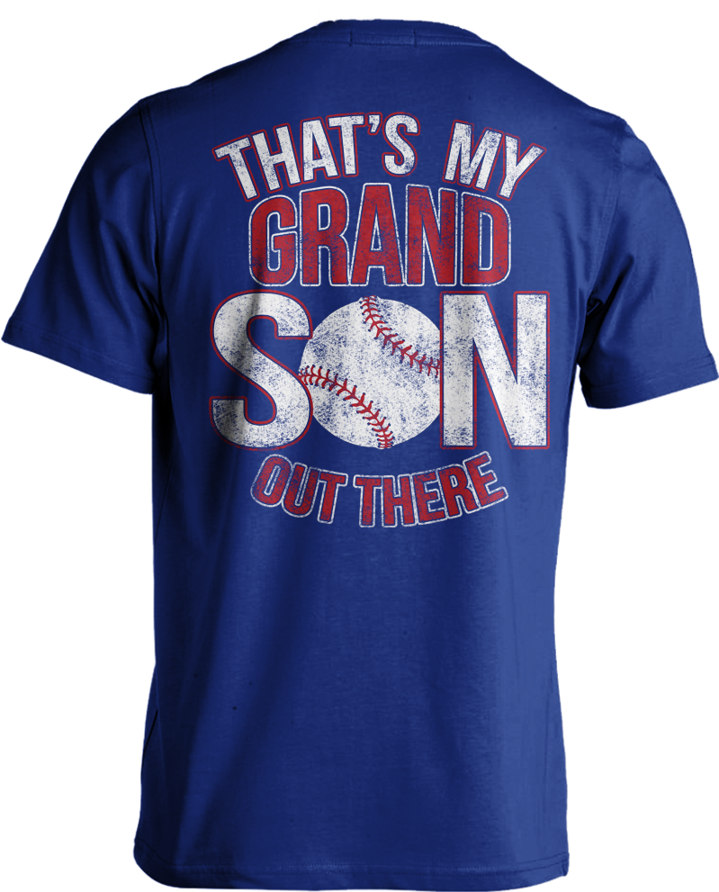 Awesome Baseball Grandson - That's My Grandson Out There Baseball T Shirt Baseball (825x1050), Png Download