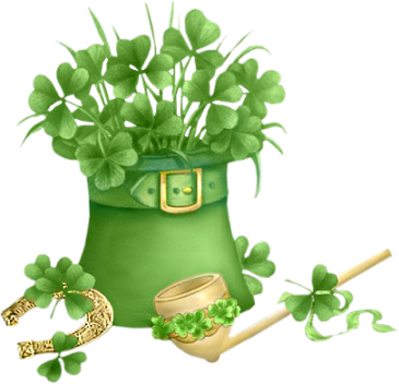 Hat-clover - Good Morning Saint Patricks Day (365x352), Png Download