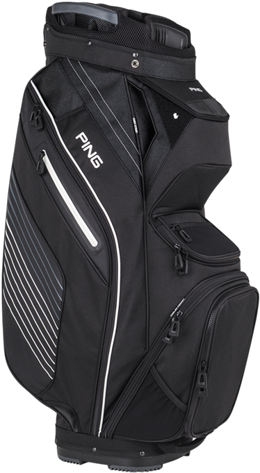 Ping Pioneer 164 Cart Bag Black (453x760), Png Download