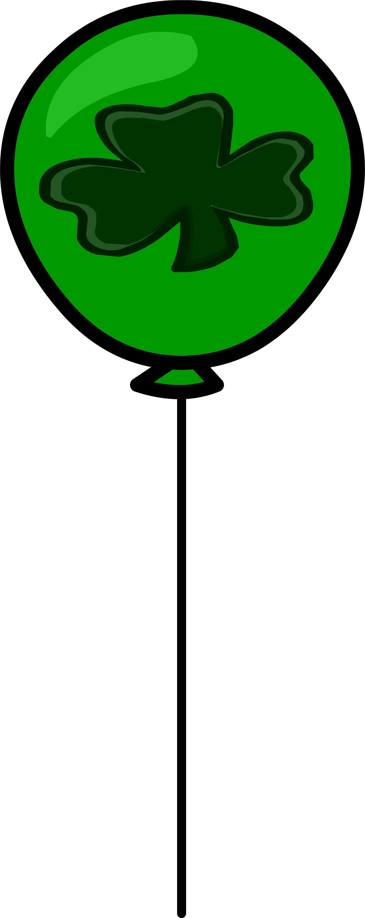Clover Balloon Sprite 006 (1218x3059), Png Download