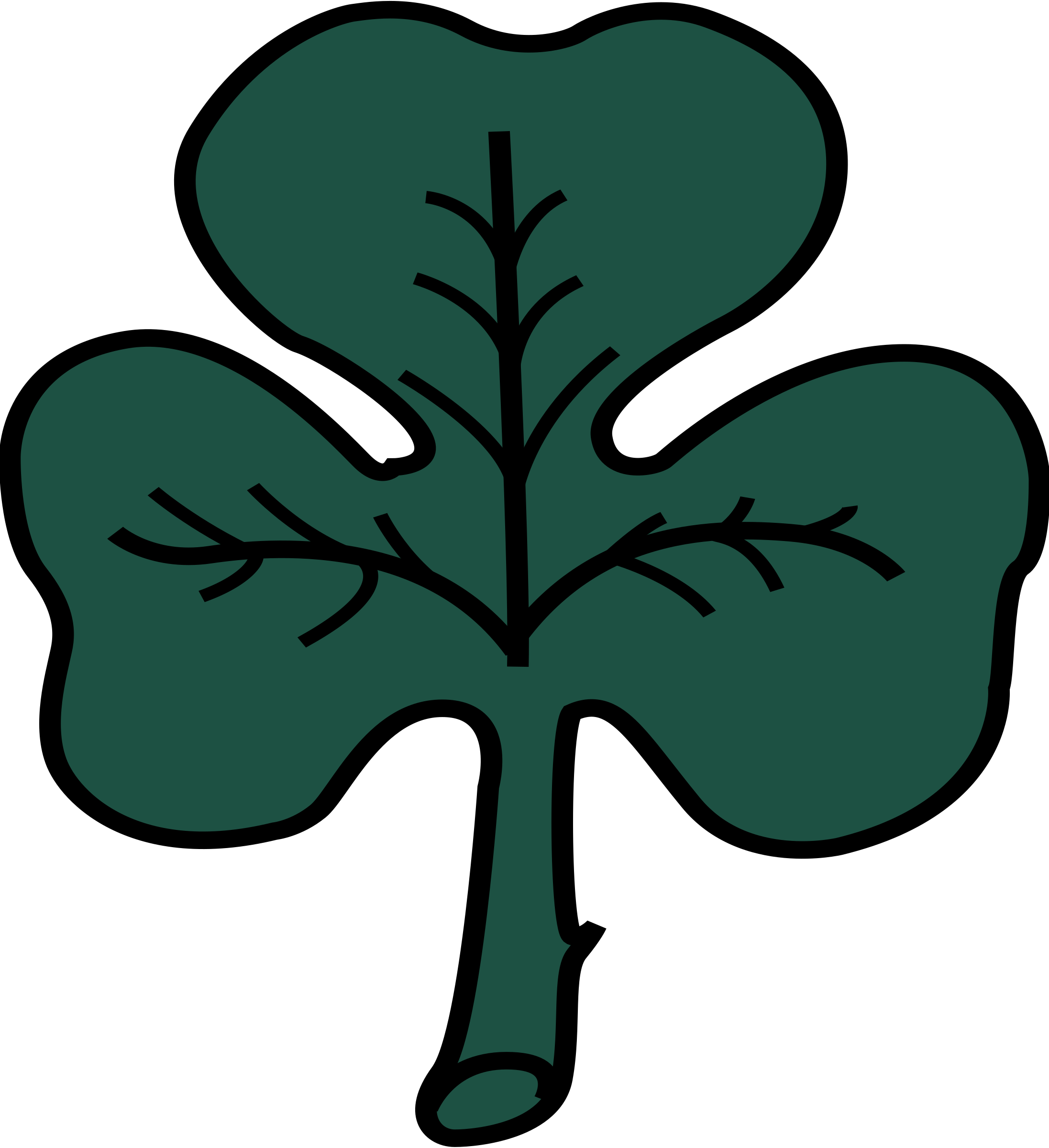 This Free Icons Png Design Of Green Clover (2193x2400), Png Download
