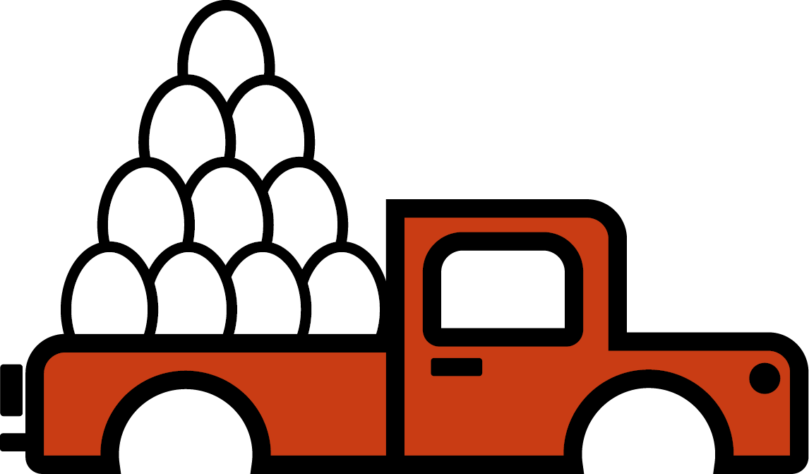 Me Pregunté Si Terminar Allí Como Una Delicatessen - Camion Cargando Un Huevo (1146x671), Png Download