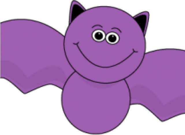 Purple Bats Clipart (640x480), Png Download